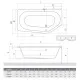 Stūra vanna Roltechnik ACTIVA NEO 160x90 cm
