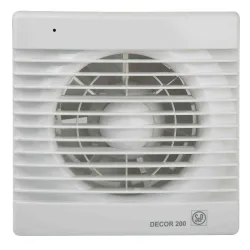 Sadzīves ventilators S&P DECOR 200C, pretvārsts
