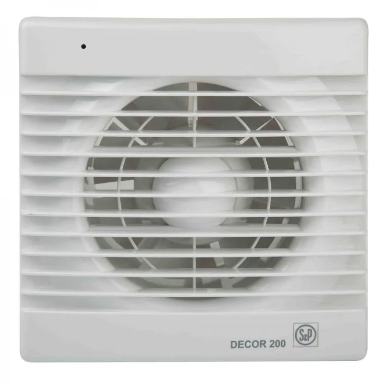 Sadzīves ventilators S&P DECOR 200C, pretvārsts