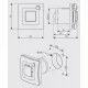 Sadzīves ventilators S&P SILENT DUAL 300, ar kustības un mitruma sensoru