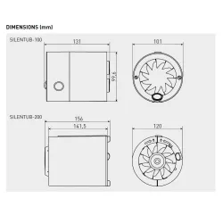 Kanāla ventilators S&P SILENTUB-200