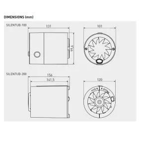 Kanāla ventilators S&P SILENTUB-200