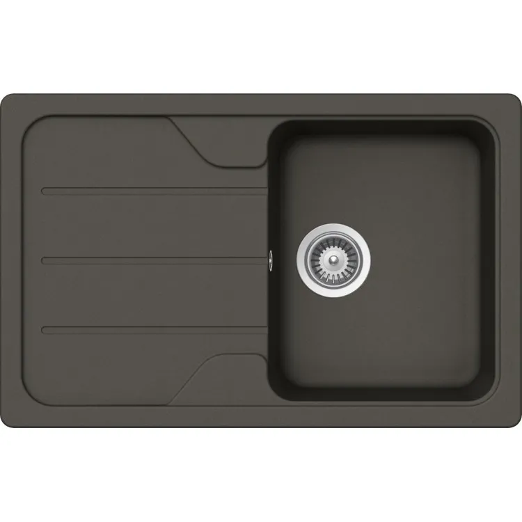Virtuves izlietne Schock FORMHAUS D-100S 78x50cm, asphalt