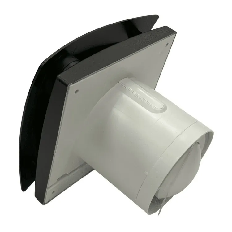 Soler & Palau SILENT DUAL 100 Matt Black viedais vannas istabas nosūces ventilators matēti melnā krāsā