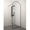 Dušas siena Stikla Serviss ARCO BLACK DEEP1 1200mm