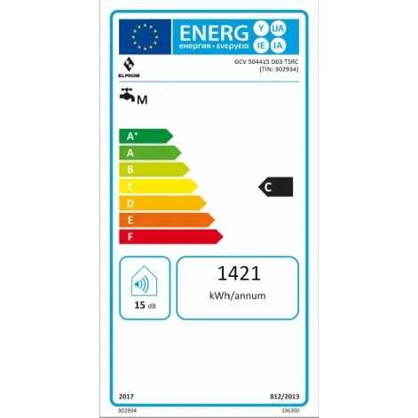 Elektriskais ūdens sildītājs (boileris) Tesy Elprom Ūdens sildītājs-boileris 50L, 302934