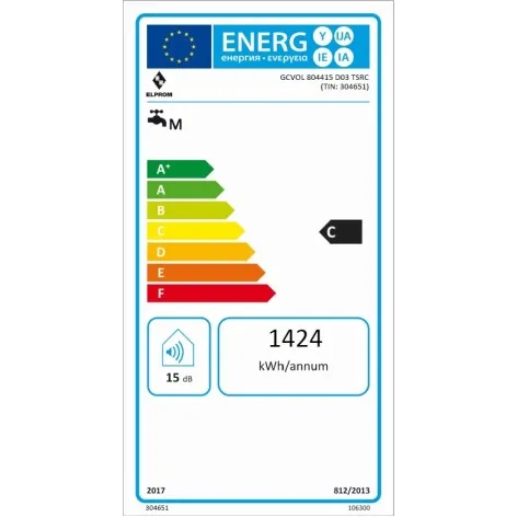 Elektriskais ūdens sildītājs (boileris) Tesy Elprom Ūdens sildītājs-boileris 80L, 302937