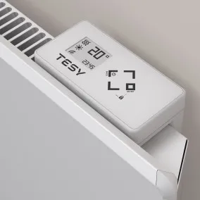 Elektriskais radiators Tesy FineEco Cloud AirSafe, WiFi, 1000W, balts