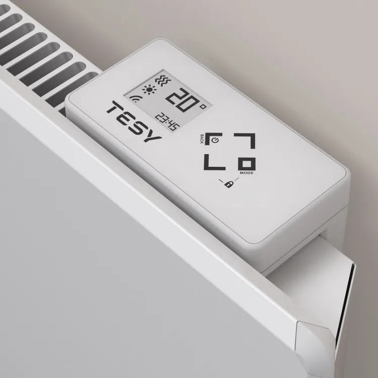 Elektriskais radiators Tesy FineEco Cloud AirSafe, WiFi, 1000W, balts