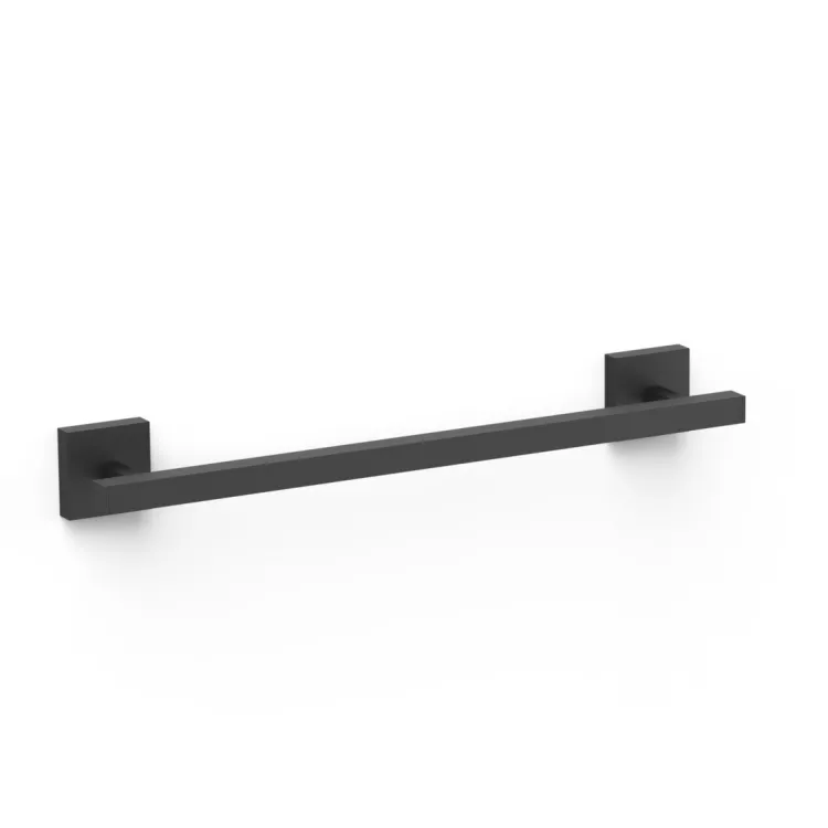 Dvieļu turētājs TRES SQUARE 40cm, melns matēts 10723601NM