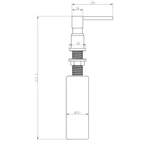 Turtl Šķidro ziepju dozators, DTQ-601C