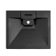 Izlietne virs veļas mašīnas Turtl LOCUS 60x60 cm, black metallic