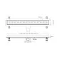 Dušas kanāls Valtemo Smartline Base 900mm, VLD-565335