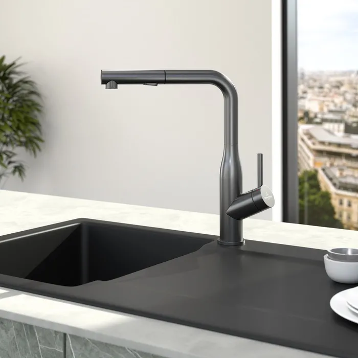 Virtuves izlietnes maisītājs Villeroy&Boch Subway, antracīts