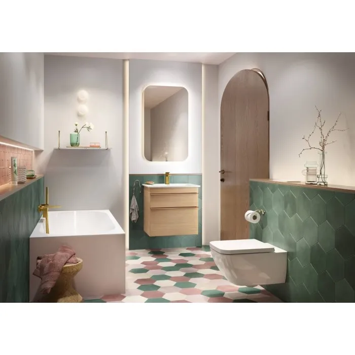 Taisnstūra vanna Villeroy & Boch Oberon 2.0 Duo 170x75 cm, ar kājām un sifonu