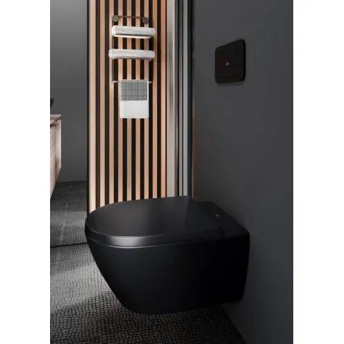 Noskalošanas taustiņš Villeroy Boch E200, melns matēts 922490AN
