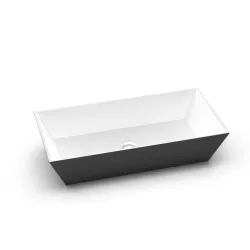 Vannas istabas uzliekamā izlietne Vispool Q 1 70x35 cm, balta