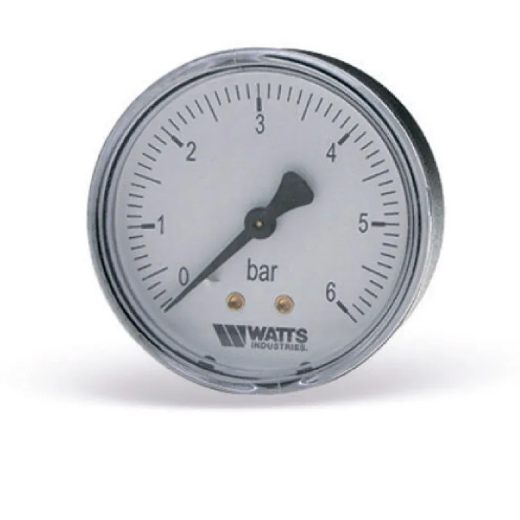 Manometrs MDA 50/6.0bar 1/4'' Watts Aksiāls