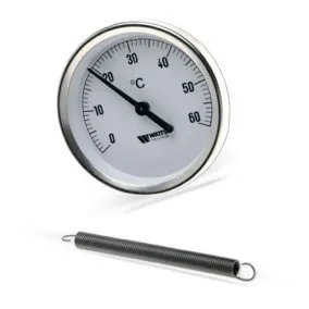 Termometrs ar atsperi 63mm Watts
