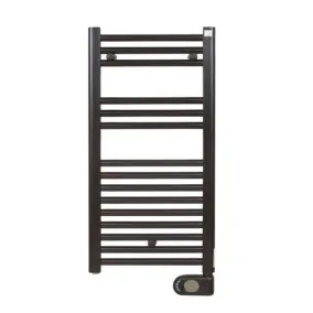 Elektriskais dvieļu žāvētājs Zehnder Aura 400x786 mm 300W, melns matēts