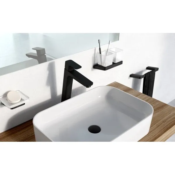 Izlietnes maisītājs paaugstināts RAVAK 10° Free Black TD F 015.20
