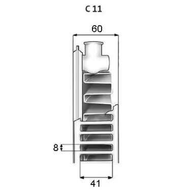 Tērauda paneļu apkures radiators PURMO Compact 11 500x700