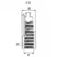 Tērauda paneļu apkures radiators PURMO Compact 11 500x700