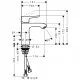 Bidē maisītājs Hansgrohe Metris, hroms 31280000 Bidē maisītājs Hansgrohe Metris, hroms 31280000