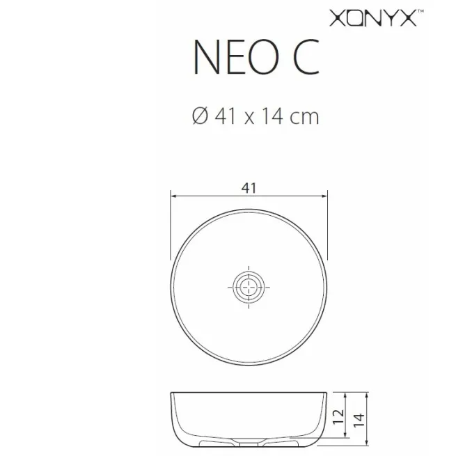 Vannas istabas uzliekamā izlietne Balteco NEO C 41cm, NEO C