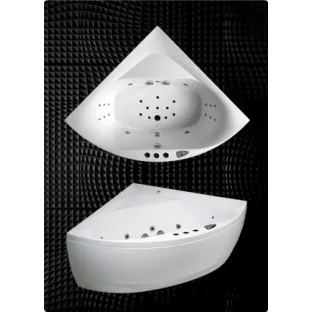 Stūra vanna Balteco Linea, 140x140cm