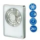 Sadzīves ventilators Blauberg SMART 100/125 ar taimeri, mitruma sensors