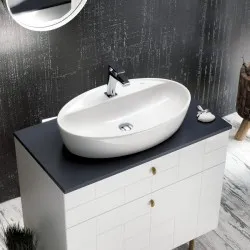 Vannas istabas uzliekamā izlietne Cerastyle ONE 67x42.5cm, 1166