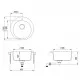 Virtuves izlietne HELIKA CLARUS 505x505 mm, SR100W-220 Virtuves izlietne HELIKA CLARUS 505x505 mm, SR100W-220