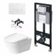 Komplekts Duravit D-NEO tualetes pods+rāmis+poga