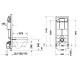Komplekts Duravit D-NEO tualetes pods+rāmis+poga