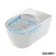 Tualetes pods piekaramais Duravit ME by Starck Compact Rimless ar vāku, 45300900A1