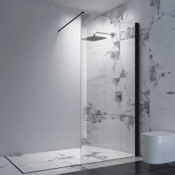 Dušas siena Duschy Wall Black 100 cm, 5472-100