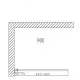 Dušas siena Duschy Wall 90 cm, caurspīdīgs stikls 5221-90