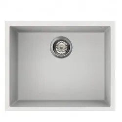Virtuves izlietne Elleci Quadra-105 Keratek 540x440 mm, pabūvējama, balta