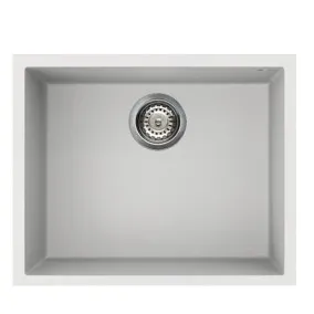 Virtuves izlietne Elleci Quadra-105 Keratek 540x440 mm, pabūvējama, balta