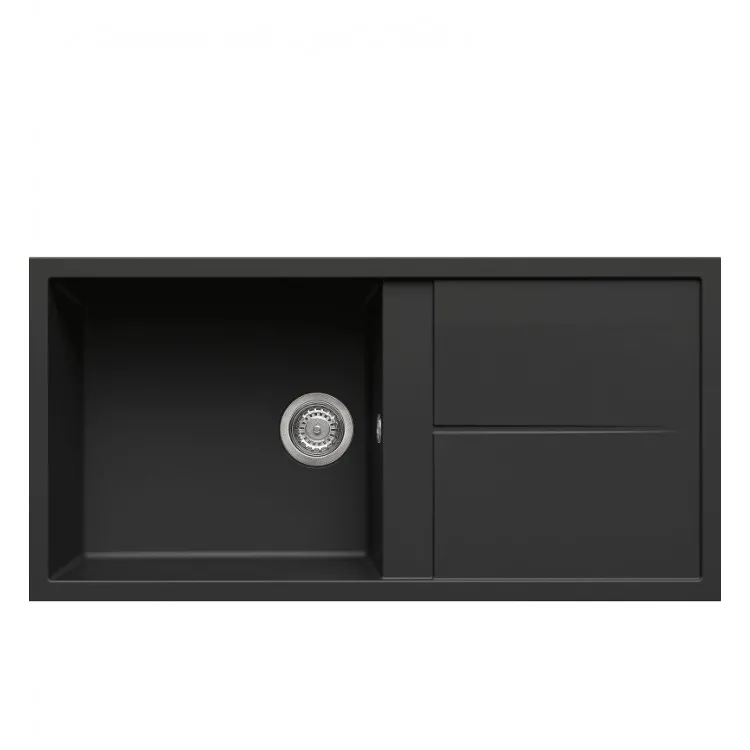 Virtuves izlietne Elleci Unico-480 100x50cm, melna