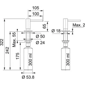 Franke ACTIVE-PLUS Dozators, 119.0547.905