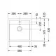 Virtuves izlietne FRANKE Tectonite SIRIUS 56x53 cm, SID 610, Carbon
