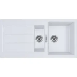 Virtuves izlietne FRANKE Tectonite SIRIUS 100x50 cm, S2D 651 Arktis weiss