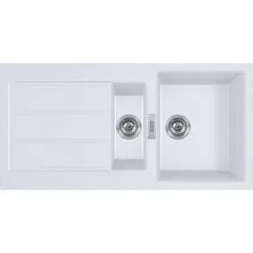 Virtuves izlietne FRANKE Tectonite SIRIUS 100x50 cm, S2D 651 Arktis weiss