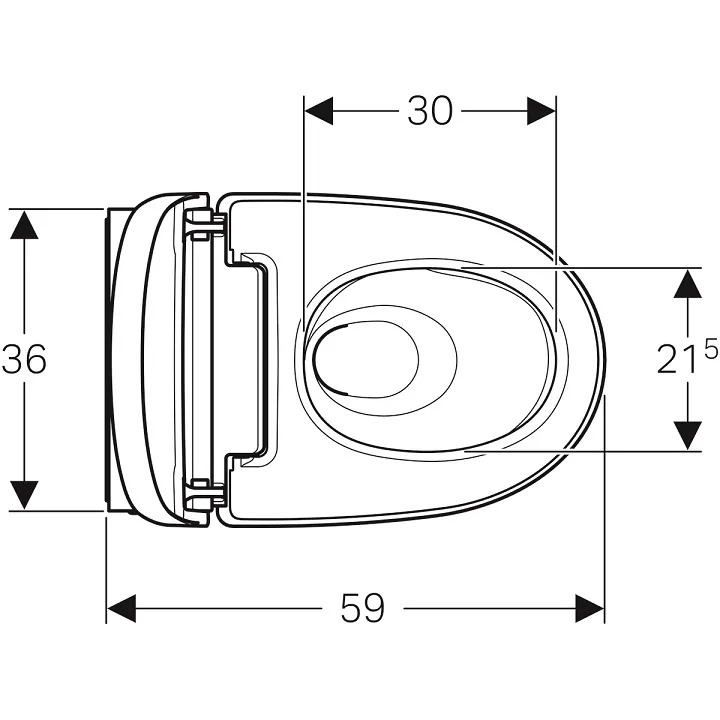 Tualetes pods ar bidē piekaramais Geberit AquaClean Mera Comfort, 146.211.21.1
