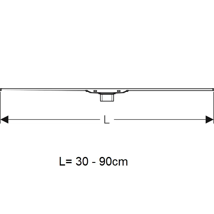 Dušas kanāls Geberit CleanLine20 30-90cm, 154.450.00.1