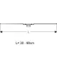 Dušas kanāls Geberit CleanLine20 30-90cm, 154.450.00.1