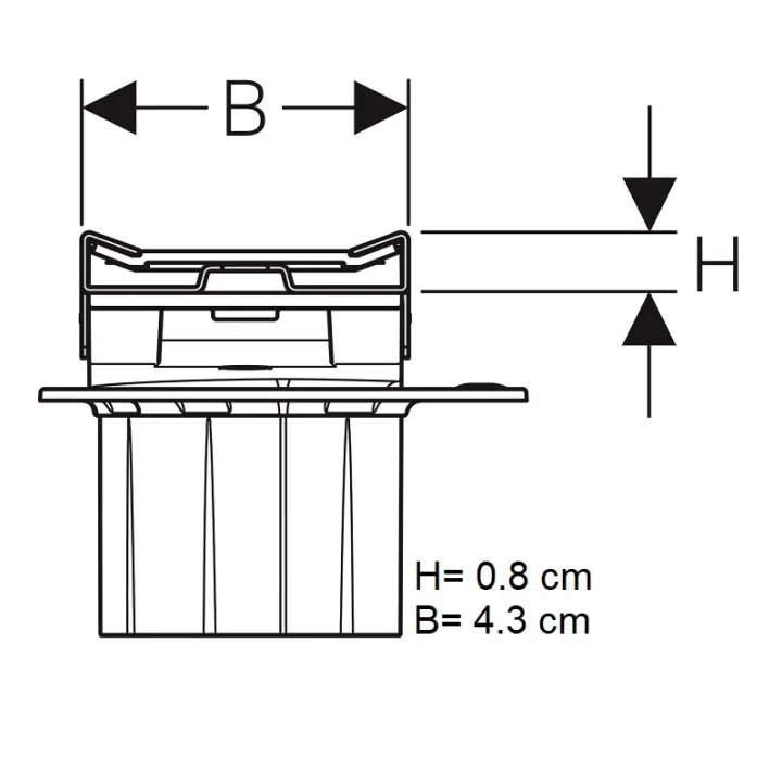 Dušas kanāls Geberit CleanLine20 30-90cm, 154.450.00.1