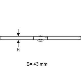 Dušas kanāls Geberit CleanLine60 30-130cm, 154.457.00.1